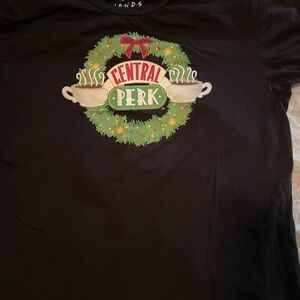 Ripple Junction Black Friends TV Central Perk holiday T-Shirt